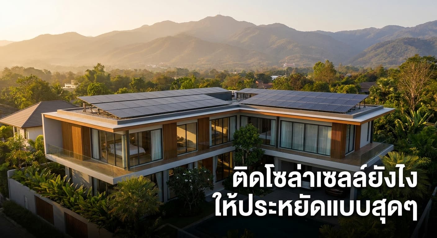 ติดโซล่าเซลล์ยังไงให้ประหยัดแบบสุดๆ พร้อมบริการมืออาชีพในเชียงใหม่ โดย เอนีเทค (Aneetech)